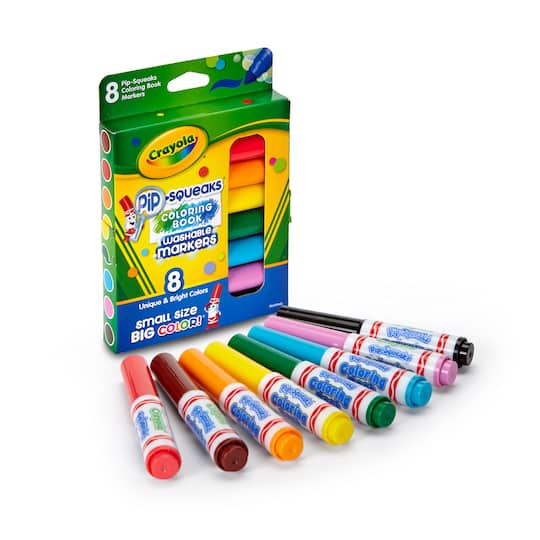 Download Crayola Pip Squeaks Washable Coloring Book Markers 8ct Michaels